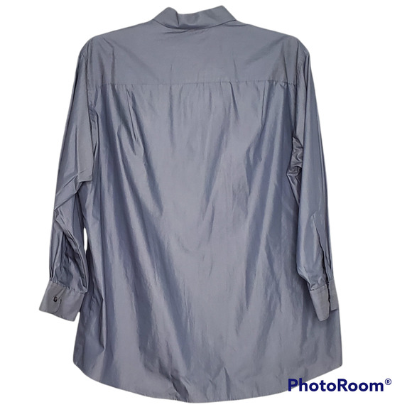 Etienne Aigner Men's Gray Button Front Dress Shirt XL - Picture 2 of 5